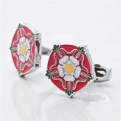 Tudor Rose Cufflinks by Badger & Brown. The Cufflink Specialists.